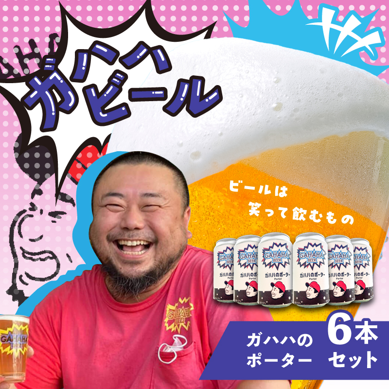 ガハハビール ガハハのポーター6本セット【kt013-005】東京都江東区19000酒・アルコールビール・発泡酒