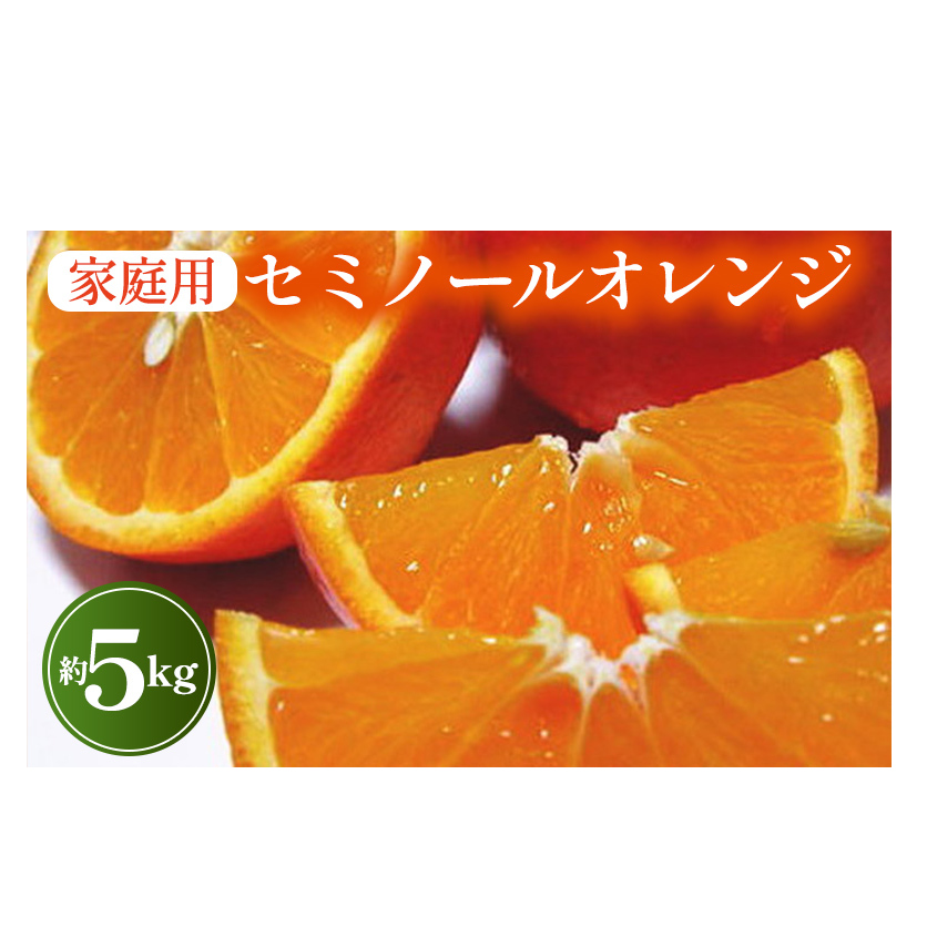 【先行予約】【春の美味】【農家直送】爽快カンキツ セミノールオレンジ(ご家庭用)約5kg|柑橘 フルーツ 果物 くだもの 食品 人気 おすすめ 選べる 国産 美浜町 ※2025年4月上旬〜4月下