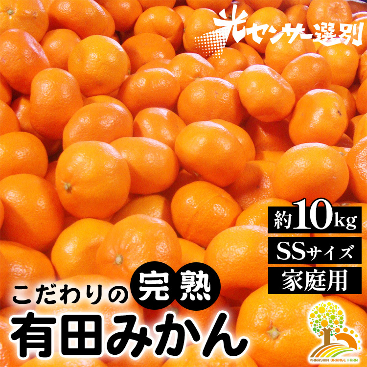 \光センサー選別/こだわりの完熟有田みかん SSサイズ約10kg 有機質肥料100% ※2024年11月上旬頃〜2025年1月上旬頃に順次発送 ※沖縄・離島への配送不可和歌山県美浜町13000果物・フルーツ