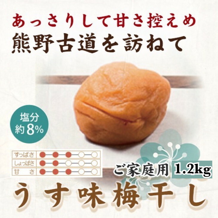 紀州南高梅 うす味梅 1.2kg ご家庭用 | 1200g 国産 ※北海道・沖縄・離島への配送不可和歌山県美浜町14000鍋セット・総菜・加工食品漬物・梅干・キムチ
