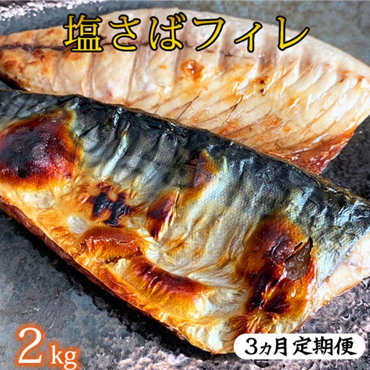 〈毎月定期便〉【ご家庭用 訳あり】塩さばフィレ2kg 全3回◇ ※離島への配送不可和歌山県美浜町51000鍋セット・総菜・加工食品その他 鍋セット・総菜・加工食品