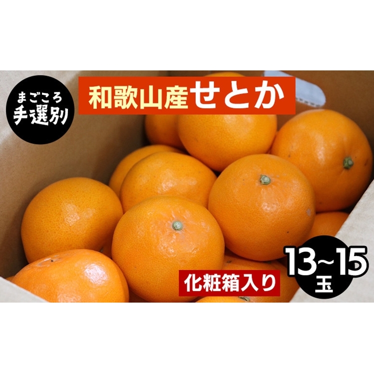 【まごころ手選別】和歌山産 せとか 化粧箱入り (13〜15玉) ※2026年2月下旬〜4月中旬頃より順次発送予定和歌山県美浜町15000果物・フルーツみかん・柑橘類