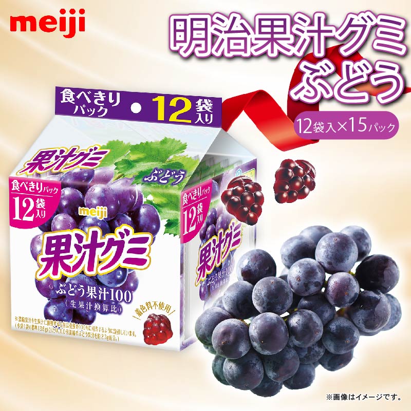 明治 果汁グミ スマートパック ぶどう 163g × 15個 葡萄 ブドウ グミ お菓子 おやつ フルーツ 果物 果汁 詰め合わせ 詰合せ セット まとめ買い 静岡県 藤枝市静岡県藤枝市27000菓子・スイーツ