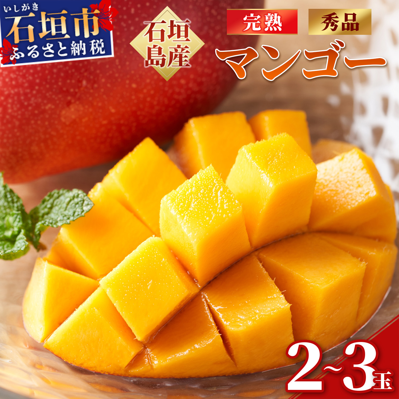 【先行予約】 石垣島産 完熟 マンゴー 2~3玉 計1kg エコファーマー認定 《2025年6月中旬より順次発送》【 完熟マンゴー 産地直送 沖縄県 石垣市 石垣島 マンゴー アーウィン 完熟 贈答 JA 】AE-5-