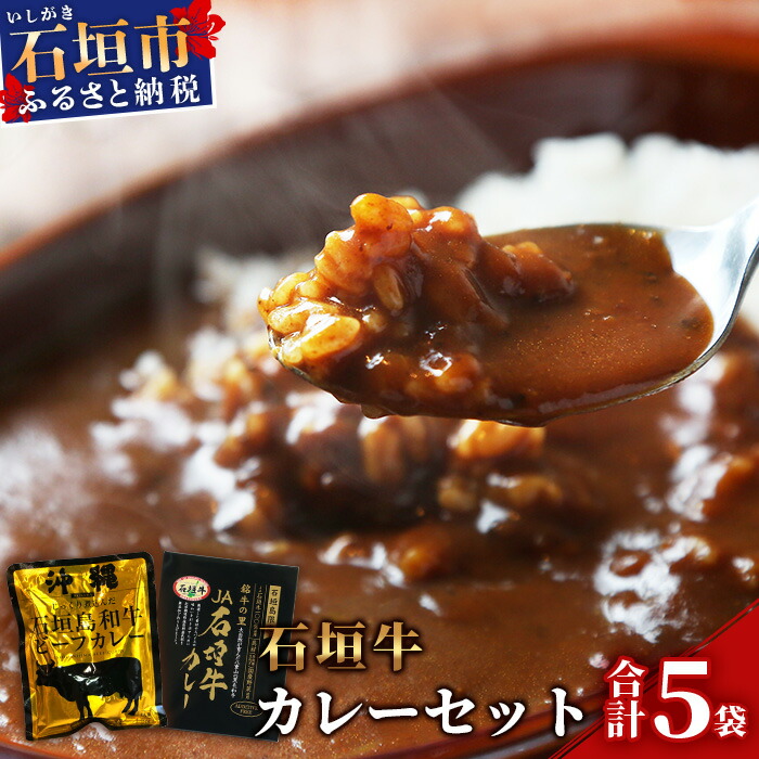 【ご当地ビーフカレー食べ比べセット】JA石垣牛カレー200g×2箱&石垣島和牛ビーフカレー 160g×3袋【合計880g】お土産にも大人気のご当地カレー【レトルトで簡単・便利】KB-5沖縄県石垣市11000
