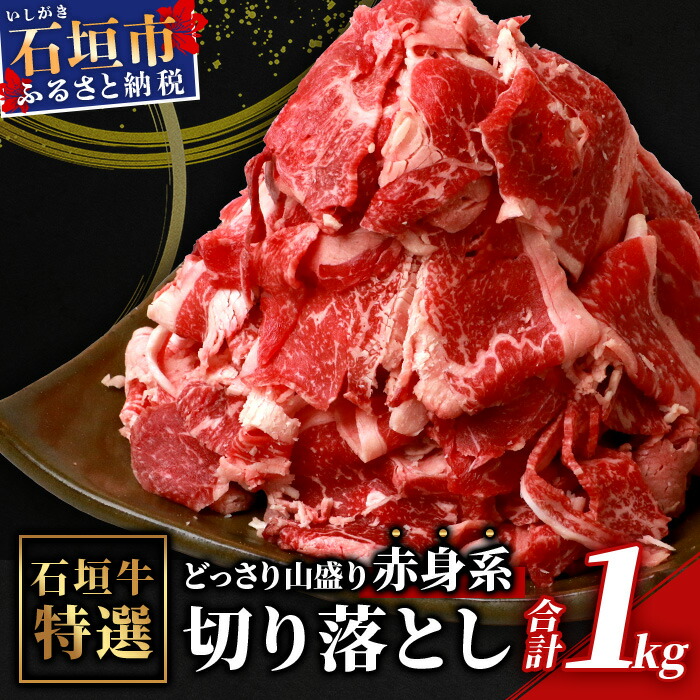 SI-17 石垣牛・赤身系切り落とし どっさり山盛り1kg入り沖縄県石垣市27000肉牛肉