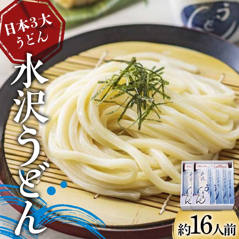 日本3大うどん 水沢うどん 約16人前 《商標登録の店が作った水沢うどん》 うどん 麺 麺類 加工品 食品 群馬県 渋川市 F4H-0433群馬県渋川市21000麺うどん