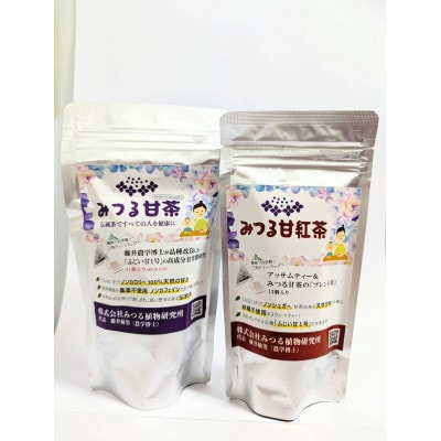 みつる甘茶31P・みつる甘紅茶 12P 藤井博士が開発した驚きの自然の甘さ【1561012】栃木県小山市20000お茶・飲料コーヒー・紅茶