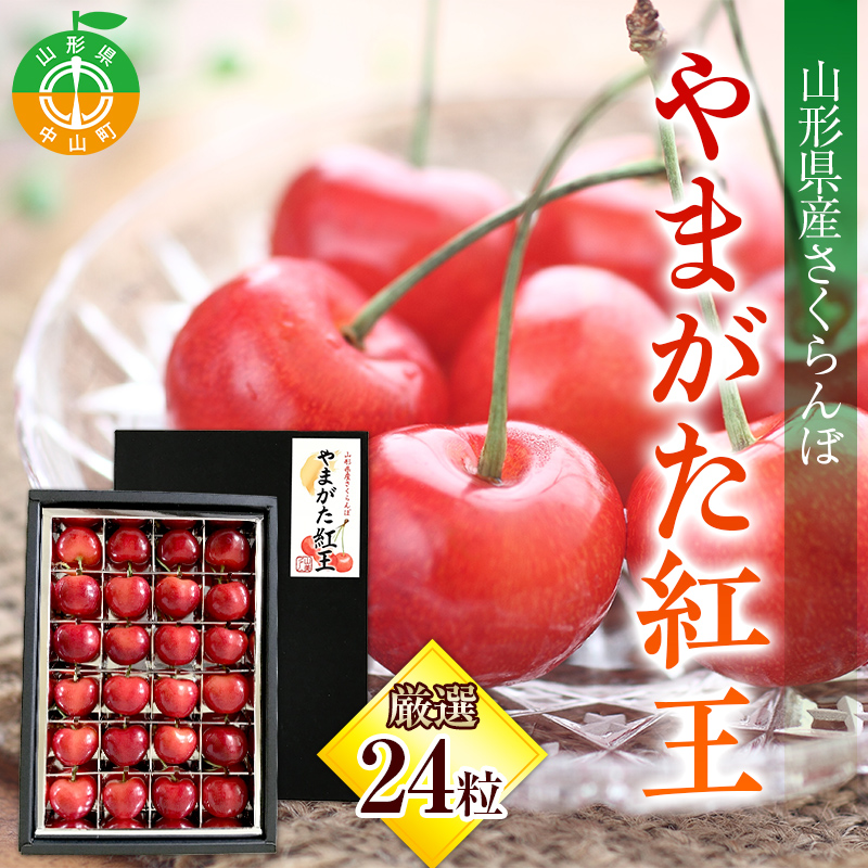 《2026年産先行受付》山形県産さくらんぼ【やまがた紅王 特秀品】厳選24粒 2L/3Lサイズ混合 サクランボ 果物くだもの フルーツ 季節限定 F4A-0378山形県中山町29000果物・フルーツさくらんぼ