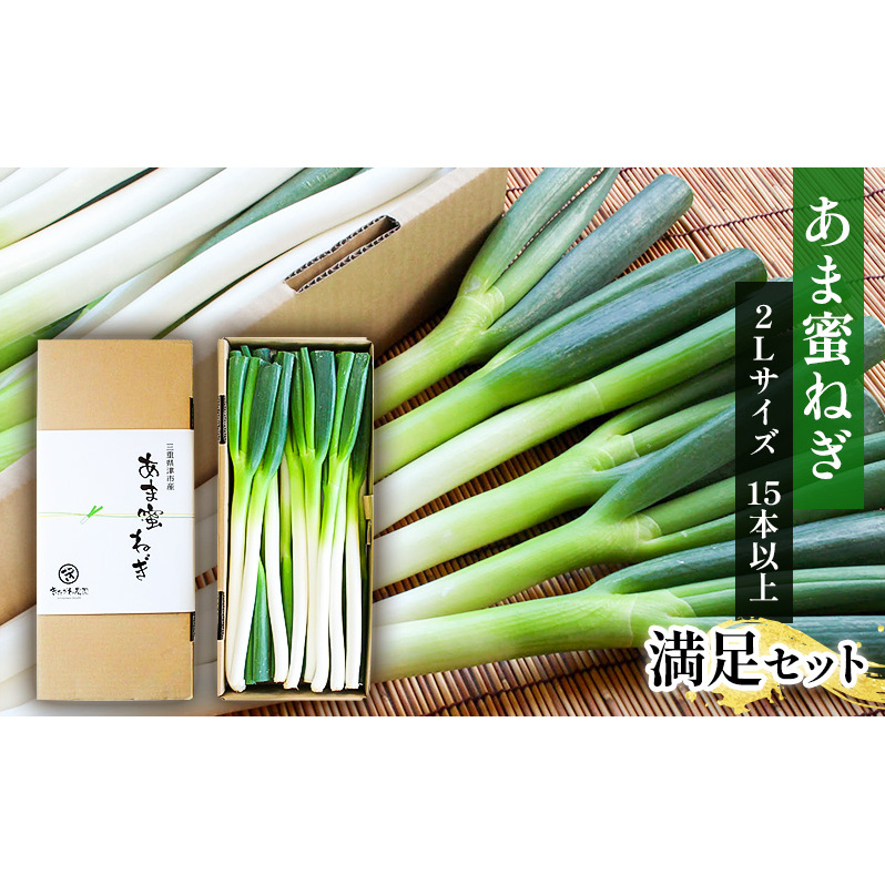 あま蜜ねぎ 満足セット【野菜 ねぎ ネギ 長ネギ】 三重県津市13000野菜・きのこ玉ねぎ・ねぎ