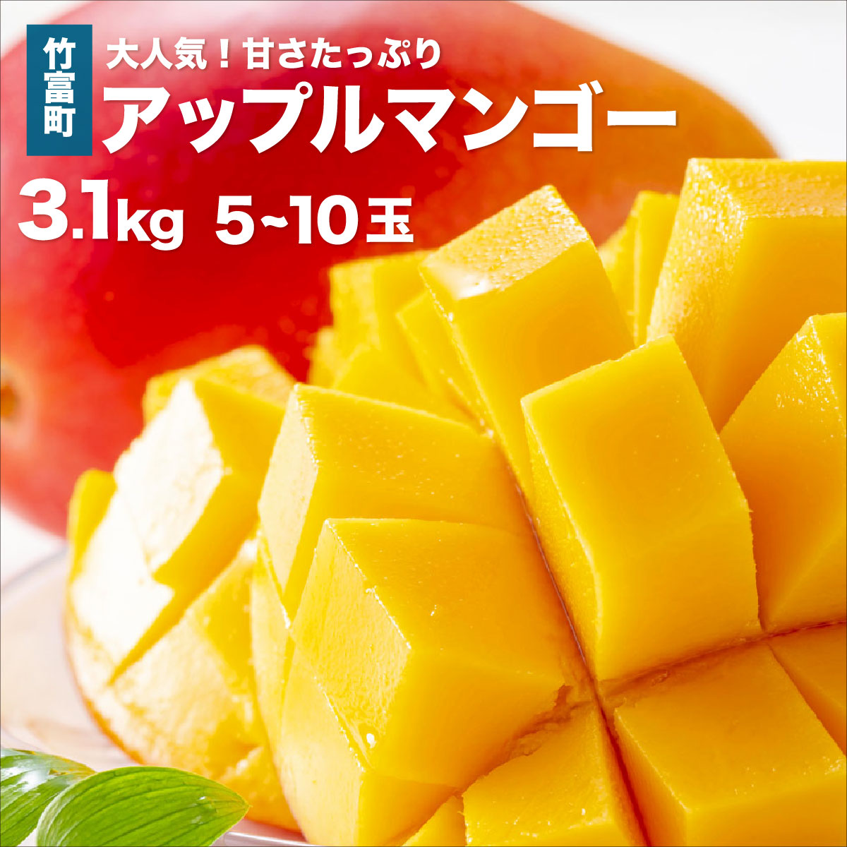 2026年 先行予約 アップルマンゴー 約3.1kg 5〜10玉 西表島ひらい農園 マンゴー 果物 フルーツ 027-a008_2026沖縄県竹富町43000果物・フルーツマンゴー・パイナップル