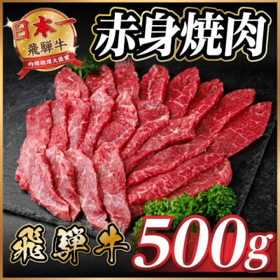 飛騨牛 赤身(焼肉・BBQ用) 約500g【冷蔵便】A4〜A5等級 黒毛和牛【配送不可地域:離島】【1646144】岐阜県羽島市15000肉牛肉