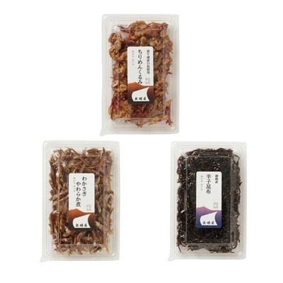 【湖の幸・海の幸】霞ヶ浦と国内産原料を使った佃煮3種セット 化粧箱入り【配送不可地域:離島・沖縄】【1619695】茨城県7700魚介・海産物その他 魚介・海産物