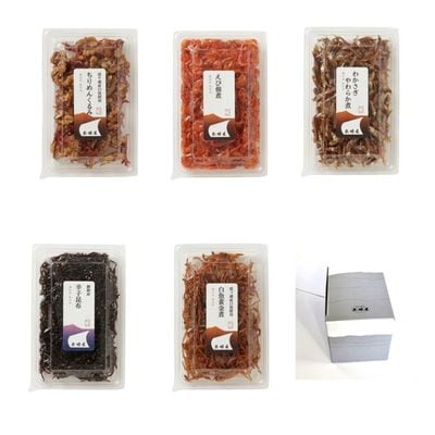 【湖の幸・海の幸】霞ヶ浦と国内原料を使った佃煮5種セット 化粧箱入り【配送不可地域:離島・沖縄】【1619906】茨城県11000魚介・海産物その他 魚介・海産物