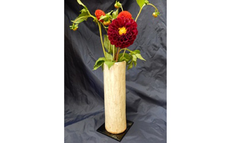 萩焼 8代佳炎作 化粧 筒花入 |hg000016山口県萩市18200衣類・装飾品・工芸品その他 装飾品・工芸品