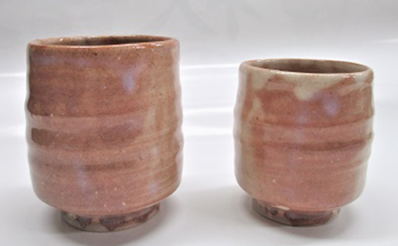萩焼 8代佳炎作 見島土 組湯呑 |hg000021山口県萩市18200衣類・装飾品・工芸品その他 装飾品・工芸品