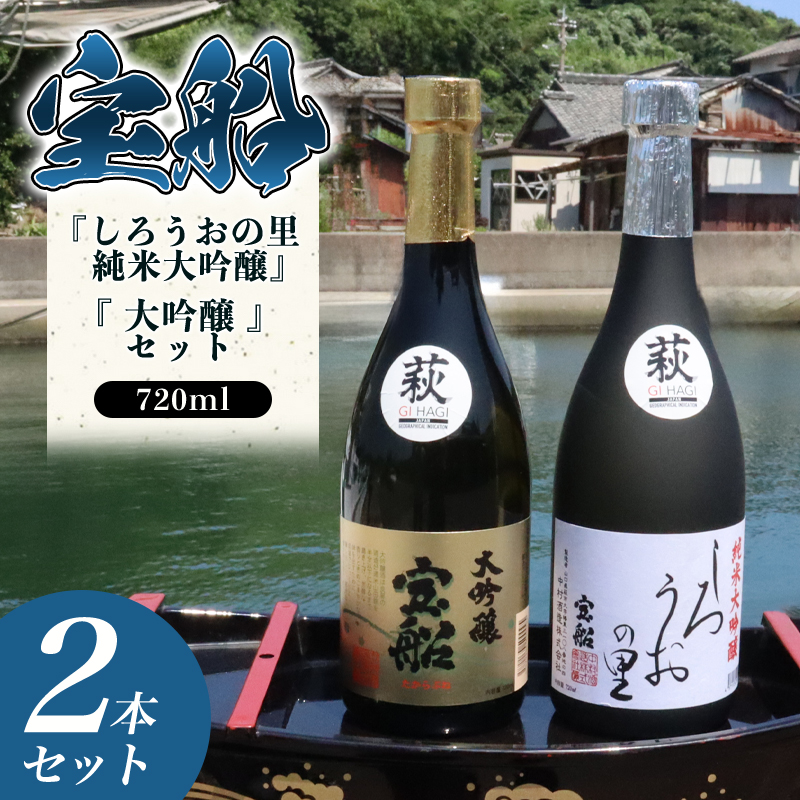 ☆GI萩取得☆ 宝船 『しろうおの里 純米大吟醸』『 大吟醸 』セット |hg000122山口県萩市31400酒・アルコール日本酒