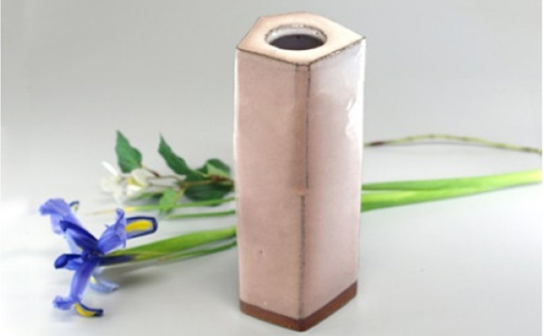 萩焼 窯変面取り花入れ |hg000342山口県萩市143200衣類・装飾品・工芸品その他 装飾品・工芸品