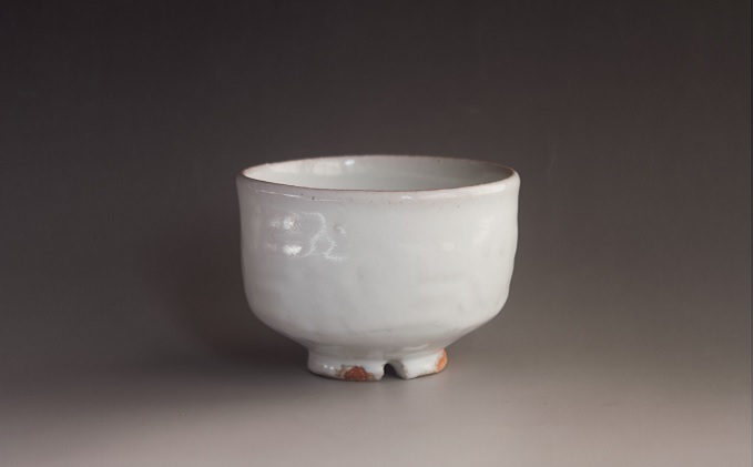 萩焼 8代佳炎作 白萩高台茶碗 |hg000613山口県萩市227300衣類・装飾品・工芸品その他 装飾品・工芸品