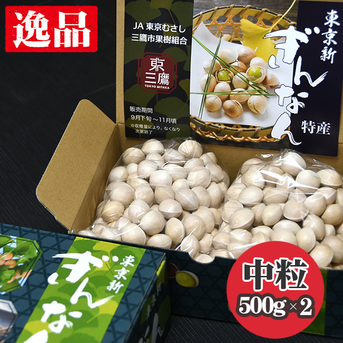 【2025年秋発送分】東京新ぎんなん(中粒)東京都三鷹市8000野菜・きのこその他 野菜