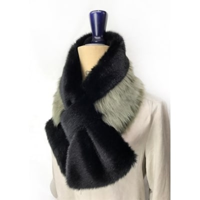 OKADA TEXTILE リボン風エコファーティペット(カーキ)【1071749】和歌山県橋本市31000衣類・装飾品・工芸品その他 装飾品・工芸品