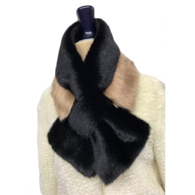 OKADA TEXTILE リボン風エコファーティペット(キャメル)【1071750】和歌山県橋本市31000衣類・装飾品・工芸品その他 装飾品・工芸品