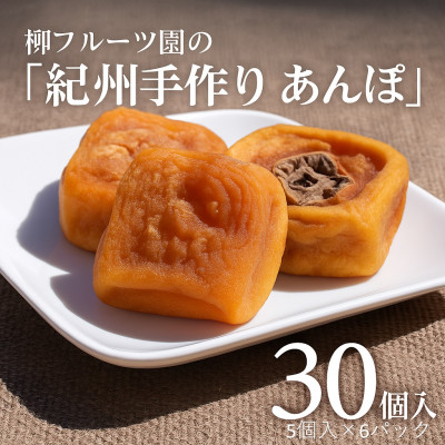 柳フルーツ園の「紀州手作り あんぽ柿」30個入り【配送不可地域:離島】【1077178】和歌山県橋本市13000果物・フルーツドライフルーツ