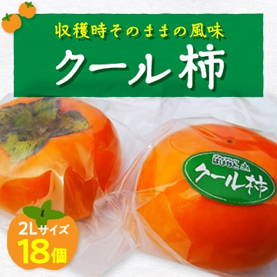 今のこの時期に!?冷蔵富有柿(クール柿)2Lサイズ18個入り【配送不可地域:離島】【1105973】和歌山県橋本市22000果物・フルーツその他 果物・フルーツ