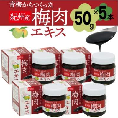 青梅からつくった紀州産梅肉エキス【1箱50g入り×5箱セット】【1506636】和歌山県橋本市27000鍋セット・総菜・加工食品その他 鍋セット・総菜・加工食品