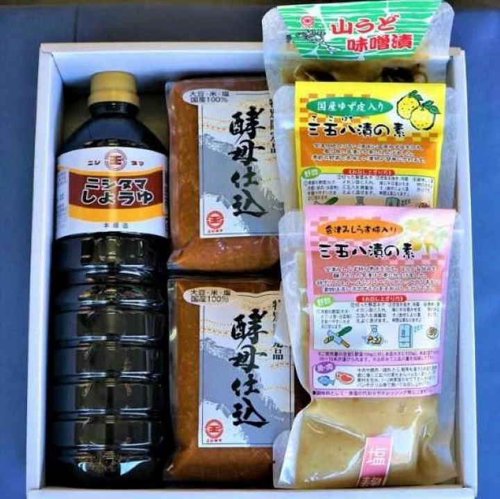 喜多方の味 味噌醤油漬物セット 【07208-0222】福島県喜多方市13000鍋セット・総菜・加工食品漬物・梅干・キムチ