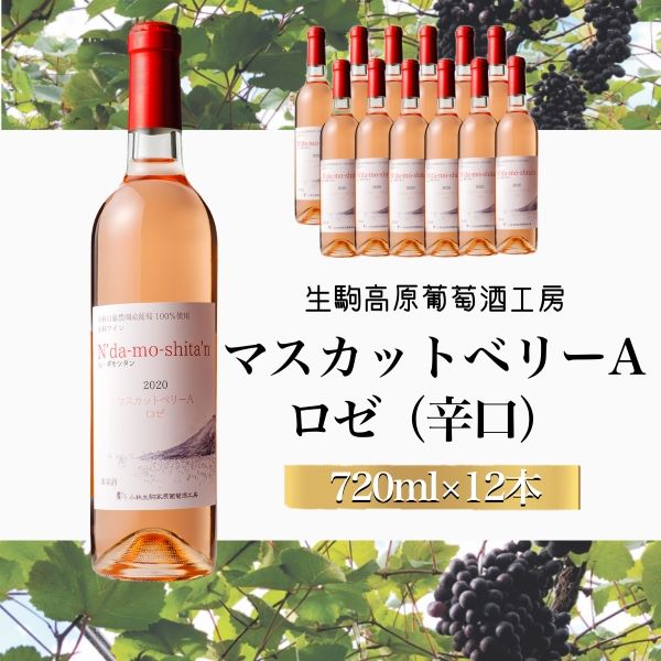 【高原のフレッシュワイン】マスカットベリーA(ロゼ) 1ダース宮崎県小林市100000酒・アルコールワイン