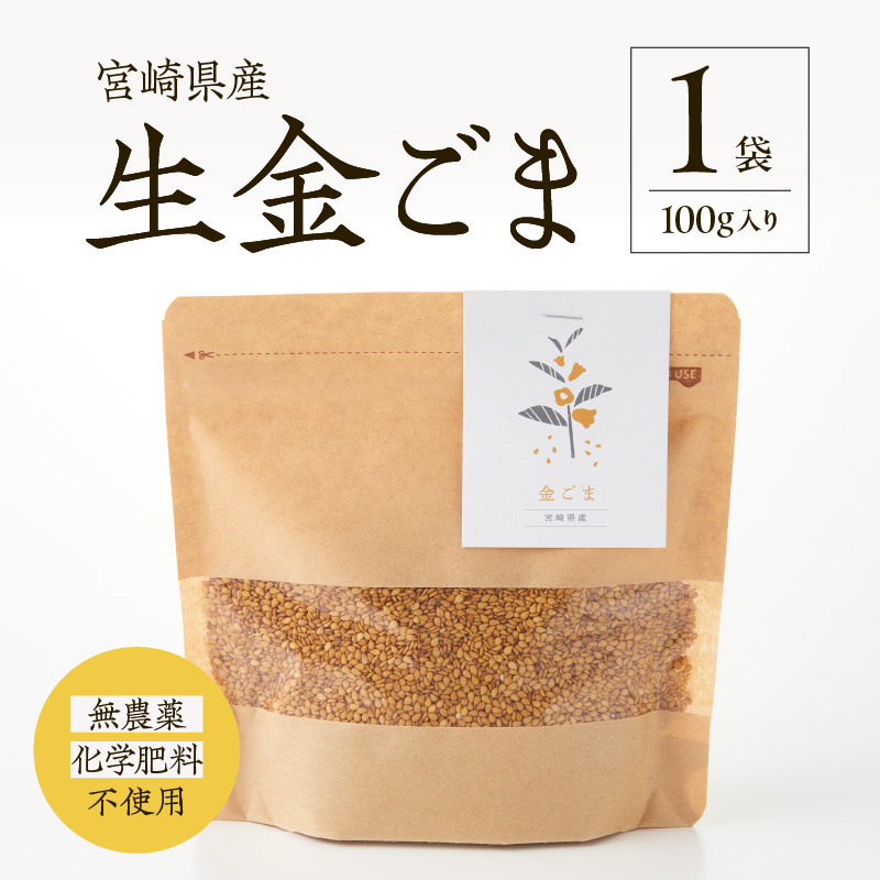 【無農薬・化学肥料不使用】生金ごま 100g宮崎県小林市5000鍋セット・総菜・加工食品その他 鍋セット・総菜・加工食品