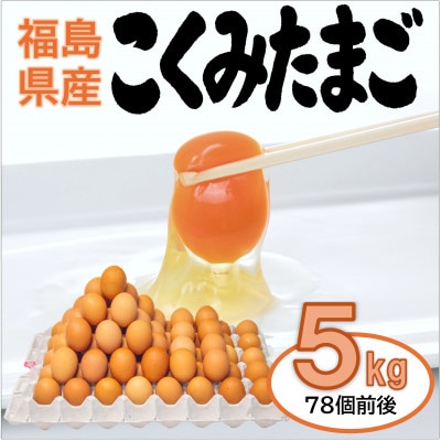 こくみたまご お徳用5kg入 (78個前後)【1678116】福島県浅川町11000卵・乳製品卵(鶏、烏骨鶏等)