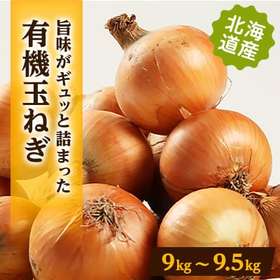 有機玉葱 9kg〜9.5kg【配送不可地域:離島・沖縄】【1056703】北海道訓子府町17000野菜・きのこ玉ねぎ・ねぎ
