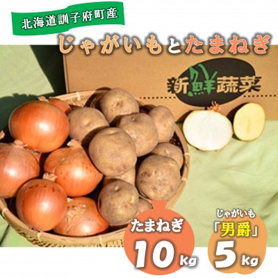 佐藤農場のじゃがいも「男爵」5kgと玉葱10kgセット【配送不可地域:離島・沖縄】【1414645】北海道訓子府町13000野菜・きのこ玉ねぎ・ねぎ