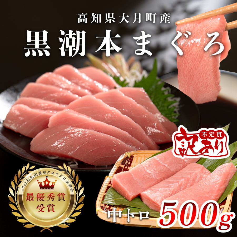 【訳アリ】養殖本マグロ 中トロ 500g 黒潮本まぐろ|不定貫 不揃い 刺身用 家庭用 最優秀賞受賞 日本一 配達日指定可 指定日配送可 本まぐろ まぐろ 鮪 小分け 個包装 丼 寿司 柵 急速冷凍 解